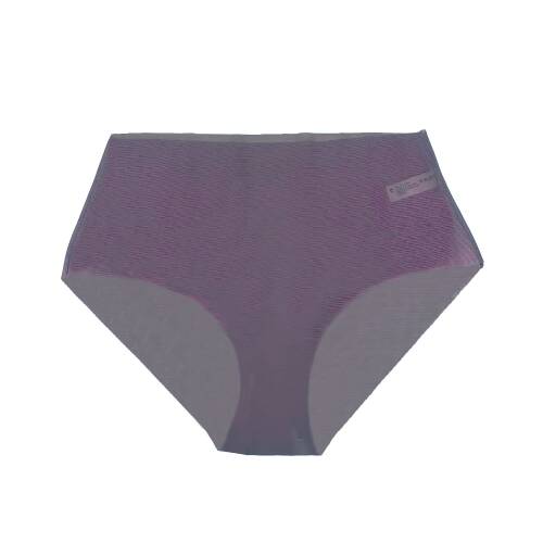 U&ME 3'lü Lazer Kesim Yüksek Bel Slip Kadın Tül Külot Siyah-Mor-Lila - 4