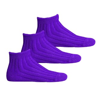 >3 Pairs of U&ME Women's Sleeping Socks 36-40 Purple