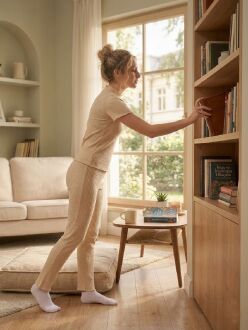 U&ME Ribbed Balıkçı Yaka Kısa Kollu Kadın Eşofman Takımı Ekru - 4