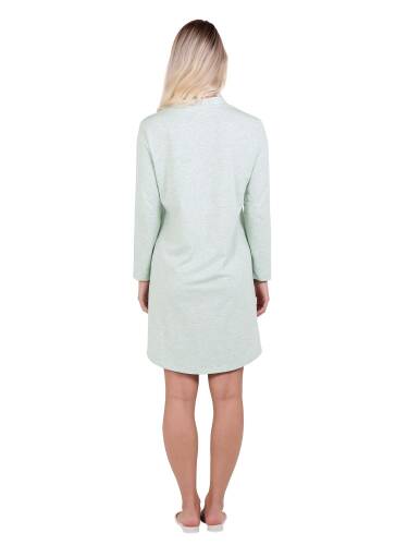 U&Me V Yaka Gömlek Elbise Mint Yeşil - 3