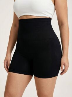 U&ME Yüksek Bel Paçalı Slim Fit Kadın Korse, Karın Düzleştirici, Kalça Toparlayıcı, İncelten Şekillendirici Shapewear Siyah - 3