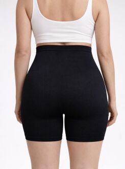 U&ME Yüksek Bel Paçalı Slim Fit Kadın Korse, Karın Düzleştirici, Kalça Toparlayıcı, İncelten Şekillendirici Shapewear Siyah - 4