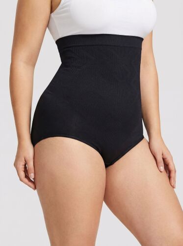 U&ME Yüksek Bel Şekillendirici Slim Fit Kadın Korse Karın Toparlayıcı İnceltici Slip Siyah - 1