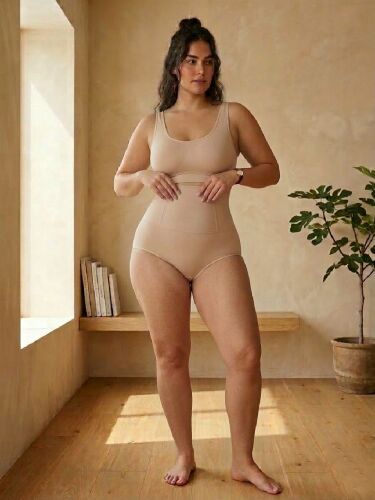 U&ME Yüksek Bel Şekillendirici Slim Fit Kadın Korse Karın Toparlayıcı İnceltici Slip Ten - 2