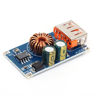 USB DC Step-Down Modül 12V24V to QC3.0 Mobil Telefon Hızlı Şarj Modülü QCMINI - Thumbnail