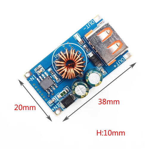 USB DC Step-Down Modül 12V24V to QC3.0 Mobil Telefon Hızlı Şarj Modülü QCMINI