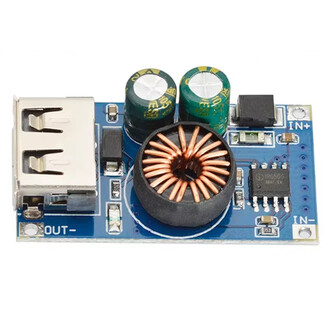 USB DC Step-Down Modül 12V24V to QC3.0 Mobil Telefon Hızlı Şarj Modülü QCMINI - Thumbnail