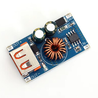 USB DC Step-Down Modül 12V24V to QC3.0 Mobil Telefon Hızlı Şarj Modülü QCMINI - Thumbnail