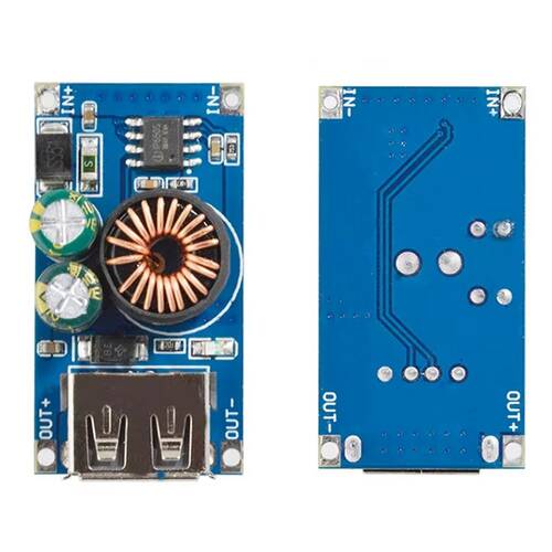 USB DC Step-Down Modül 12V24V to QC3.0 Mobil Telefon Hızlı Şarj Modülü QCMINI