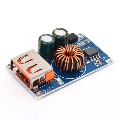 USB DC Step-Down Modül 12V24V to QC3.0 Mobil Telefon Hızlı Şarj Modülü QCMINI - 1