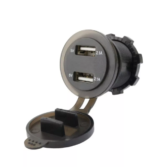 Voltmetreli USB Portu 4.2A 12V 24V Kırmızı Led Işıklı - 2