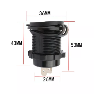 Voltmetreli USB Portu 4.2A 12V 24V Yeşil Led Işıklı - 4