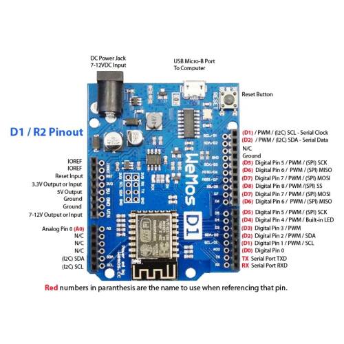 WeMos D1 WiFi UNO ESP8266 - 6