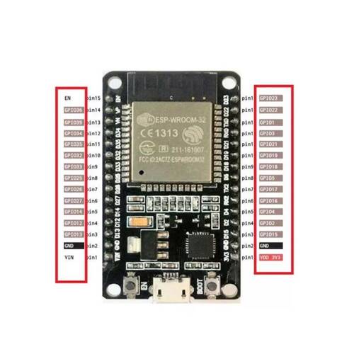 WIFI+Bluetooth ESP-32 ESP-32S Wifi ve Bluetooth Geliştirme Kartı