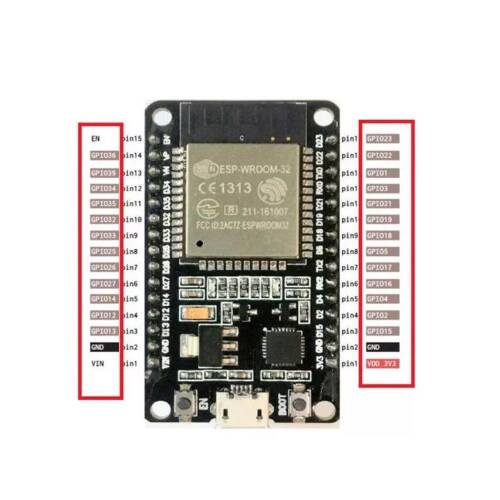WIFI+Bluetooth ESP-32 ESP-32S Wifi ve Bluetooth Geliştirme Kartı - 6