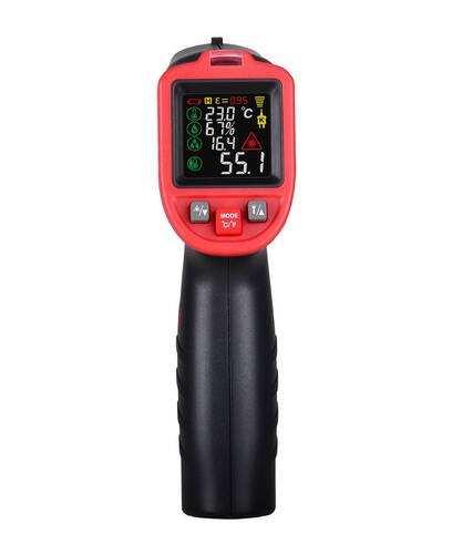 Wintact WT323E Renkli Ekran Infrared Termometre 1050C Termokupl UV Kaçak Tespiti