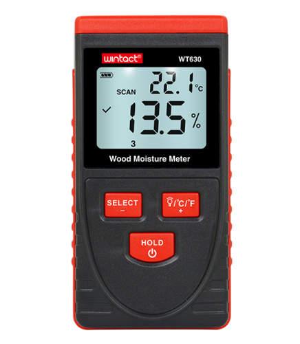 WINTACT WT630 Temassız Ahşap Kereste Nem Ölçer - 1
