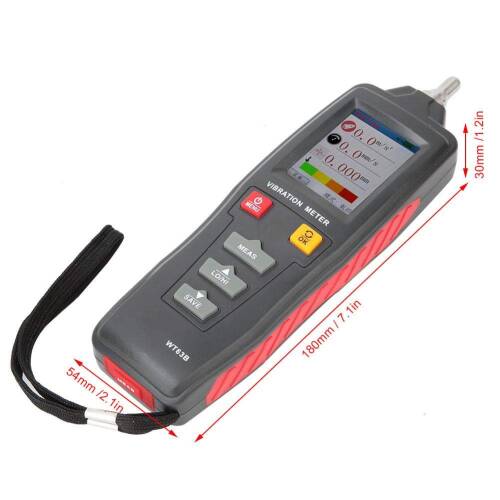 Wintact WT63B Vibrasyon Titreşim Ölçer Renkli Ekran - 2