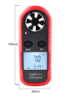 WINTACT WT816 Dijital Anemometre Hava Akım Ölçer - 4