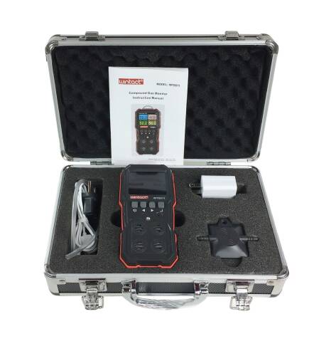 Wintact WT8811 Çoklu Gaz Analiz Cihazı Oksijen Hidrojen Sülfür Karbon Monoksit Patlayıcı Gazlar LEL - 8