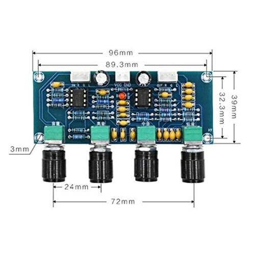 XH-A901 Amplifikatör Kartı Preamp Tone Board DC - 4