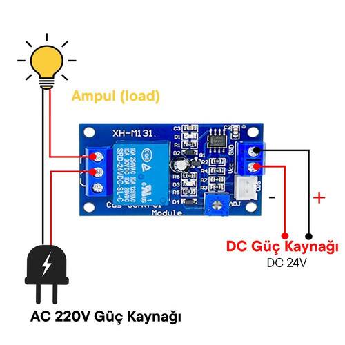 XH-M131 24V Otomatik Parlaklık Kontrollü Photoresistor Modül