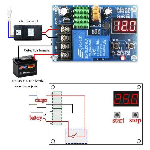 XH-M604 Lityum Batarya Şarj Kontrol Modülü - 6