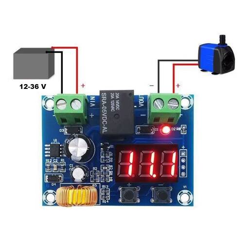 XH-M609 DC Voltaj Koruma Modülü Lityum Piller için Output 12-36V - 4