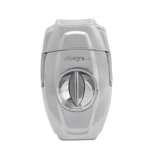 Xikar VX2 V-Cut Puro Kesici, Paslanmaz Çelik Bıçak, 64 Ring Gauge Uyumlu Derin V Kesim Profesyonel Puro Makası, Ergonomik Tek Elle Kullanım Krom - 1