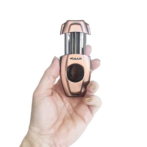 Xikar157 VX2 V-Cut Puro Makası Kesici Çok Amaçlı Delici Bronz - 4