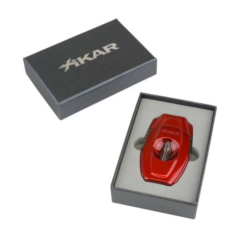 Xikar VX2 V-Cut Puro Kesici, Paslanmaz Çelik Bıçak, 64 Ring Gauge Uyumlu Derin V Kesim Profesyonel Puro Makası, Ergonomik Tek Elle Kullanım Kırmızı - 5
