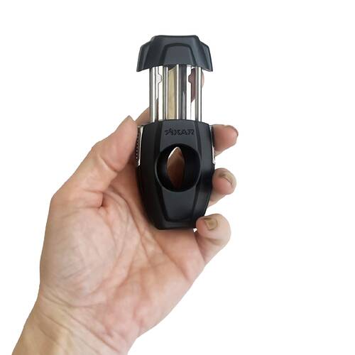 Xikar157 VX2 V-Cut Puro Makası Kesici Çok Amaçlı Delici Siyah