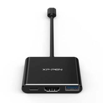 XP-Pen 3 in 1 Multifunctional USB-C Hub (Type C to USB+HDMI+PD)