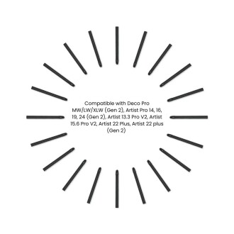 XP-Pen AC102 Pen Nibs X3 Elite/X3 Elite Plus/X3 Pro smart Chip Stylus için 20 ADET Yedek Uç - 2