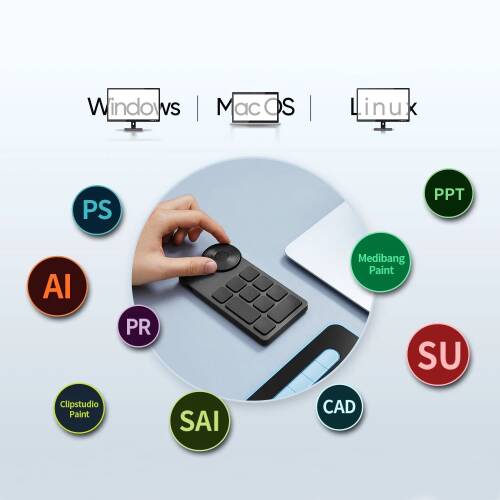 XP-Pen ACK05 Kablosuz Kısayol Uzaktan Kumanda Takımı - 5