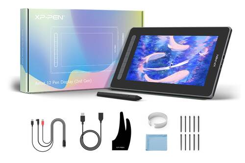 XP-Pen Artist 12 2nd Generation Grafik Ekran Tablet Siyah-Açık Ambalaj