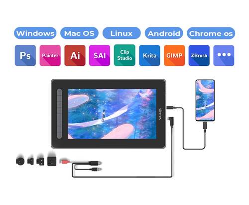 XP-Pen Artist 12 2nd Generation Grafik Ekran Tablet Siyah