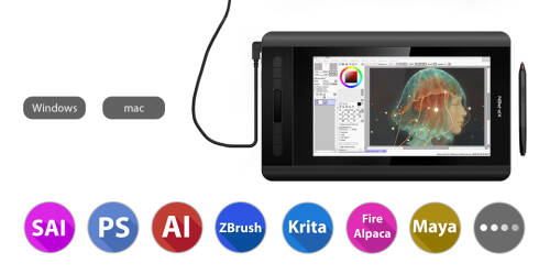 XP-Pen Artist 12 Grafik Ekran Tablet - 7