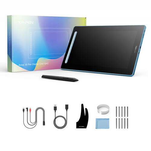 XP-Pen Artist 16 2nd Generation Grafik Ekran Tablet Mavi