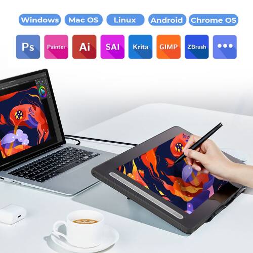 XP-Pen Artist 16 2nd Generation Grafik Ekran Tablet Siyah - 8