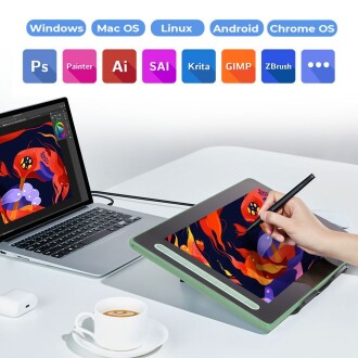 XP-Pen Artist 16 2nd Generation Grafik Ekran Tablet Yeşil - 8