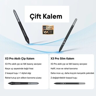 XP-Pen Artist 24 Pro Gen 2 Grafik Ekran Tablet 165Hz Lamine Ekran 16k Basınç Dual X3 Styli - 4