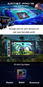 XP-Pen Artist Pro 16 Grafik Ekran Tablet -AÇIK AMBALAJ - Thumbnail