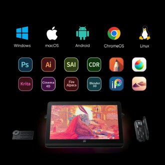 XP-Pen Artist Pro 19 Gen 2 4K Çözünürlük Grafik Ekran Tablet Dual 16K-AÇIK AMBALAJ - 6