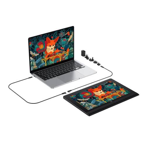 XP-Pen Artist Ultra 16 4K OLED Android Uyumlu 15,6" Dokunmatik Grafik Ekran Çizim Tableti + Çift 16K Kalem + K05 Kumanda - 3