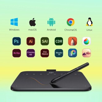 XP-Pen Deco 640 Grafik Tablet 16K 60 Derece Tilt 8 Kısayol - 5