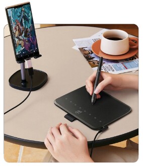 XP-Pen Deco 640 Grafik Tablet 16K 60 Derece Tilt 8 Kısayol - 9