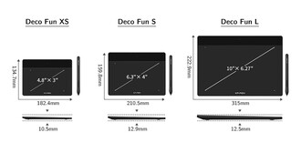 XP-Pen Deco Fun L Grafik Tablet Mavi - Thumbnail