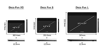 XP-Pen Deco Fun L Grafik Tablet Siyah-AÇIK AMBALAJ - 3