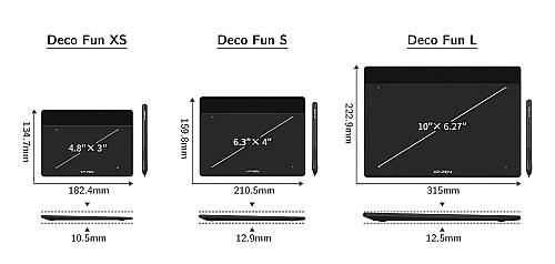 XP-Pen Deco Fun L Grafik Tablet Siyah-AÇIK AMBALAJ - 3